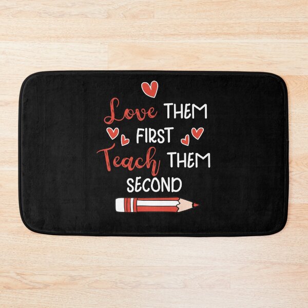Item preview, Love them first, teach them second- teacher valentines designed and sold by EnchantedOwl.