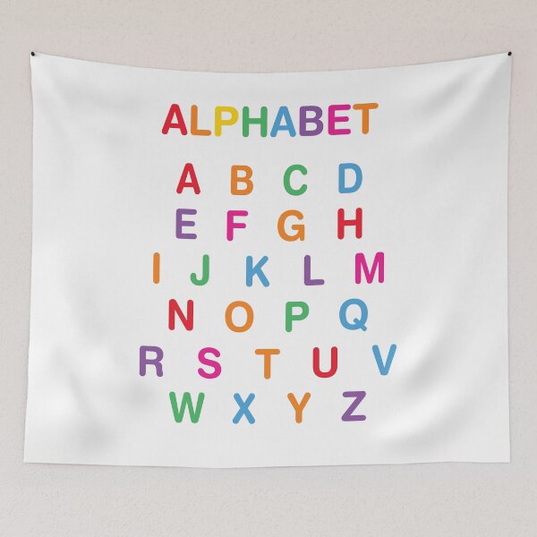 Item preview, Rainbow Alphabet Nursery Poster  designed and sold by BuxomBabe21.