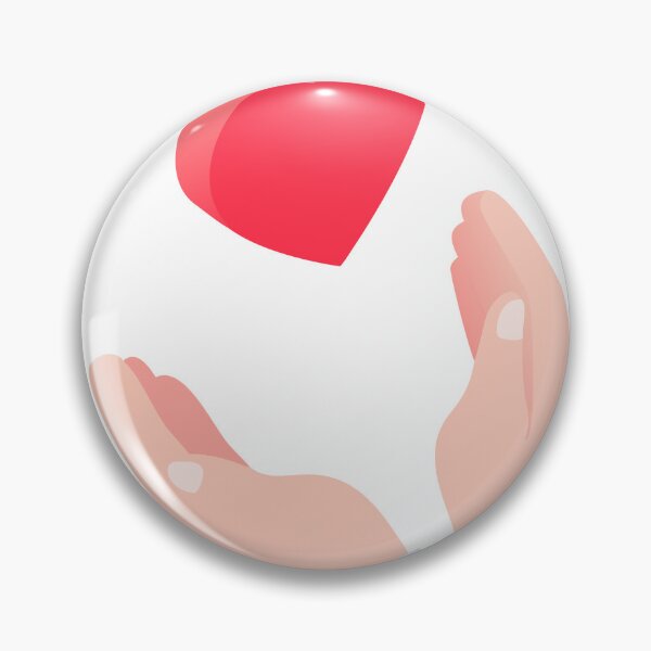 Item preview, Minimalist Illustration of Hands Reaching Toward a Red Heart designed and sold by Creative88Art.