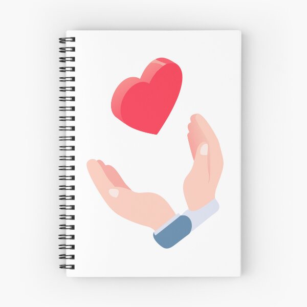 Item preview, Minimalist Illustration of Hands Reaching Toward a Red Heart designed and sold by Creative88Art.