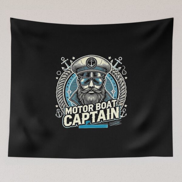 Item preview, Motor Boat Captain Funny Nautical  designed and sold by love3617.