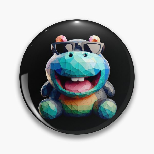 Item preview, hippopotamus hippo polygons sunglasses designed and sold by CutOriginalArt.