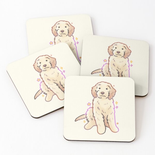 Item preview, Cute Goldendoodle designed and sold by Mayarartsy.