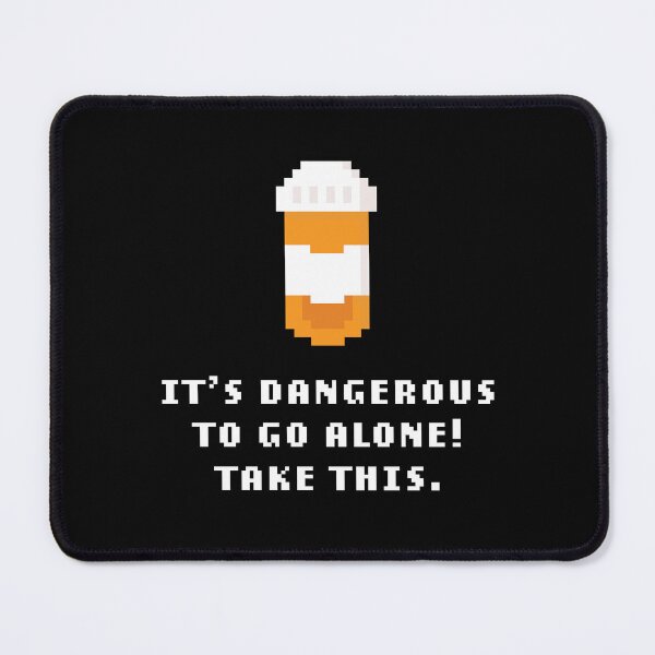 Item preview, It's Dangerous to Go Alone! Take This. | Pixel Pill Bottle Potion designed and sold by stoneamanda.