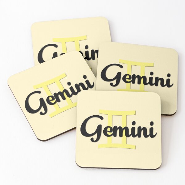 Item preview, Gemini Air - Black Font yellow designed and sold by LizzyPrittyArts.