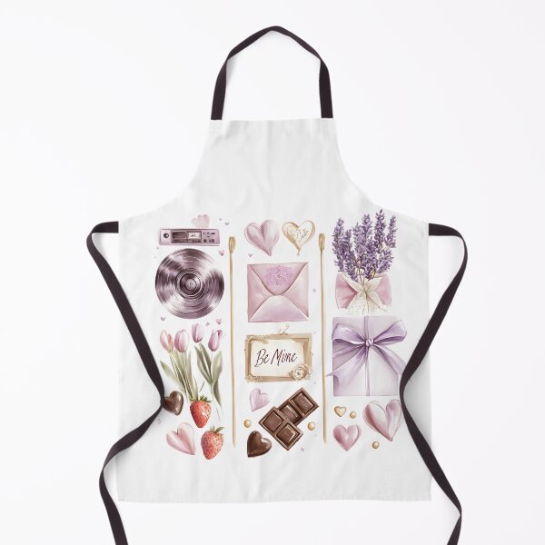 Item preview, Valentine's Day Watercolor Clipart with Lavender Flowers, Hearts & Love Elements designed and sold by AnnDesignStudio.