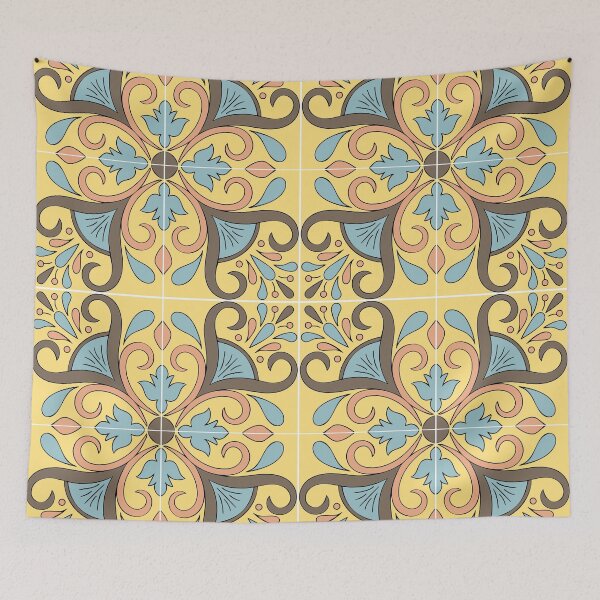 Item preview, Yellow Scrollwork designed and sold by sarahjwhyte.