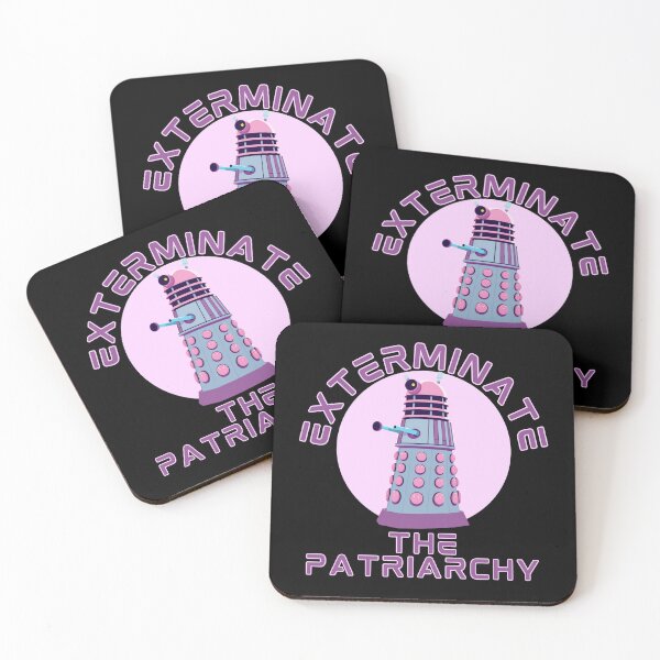 Item preview, exterminate the patriarchy dalek pink feminist feminism equality designed and sold by Alyn8.