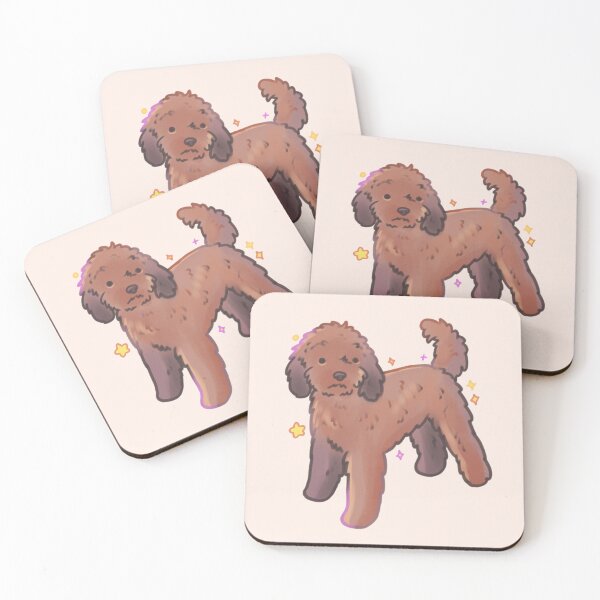 Item preview, Chocolate Goldendoodle designed and sold by Mayarartsy.