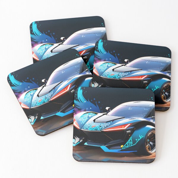 Item preview, Sports Car, Splash Of Colors, Blue designed and sold by DigitalHeadache.