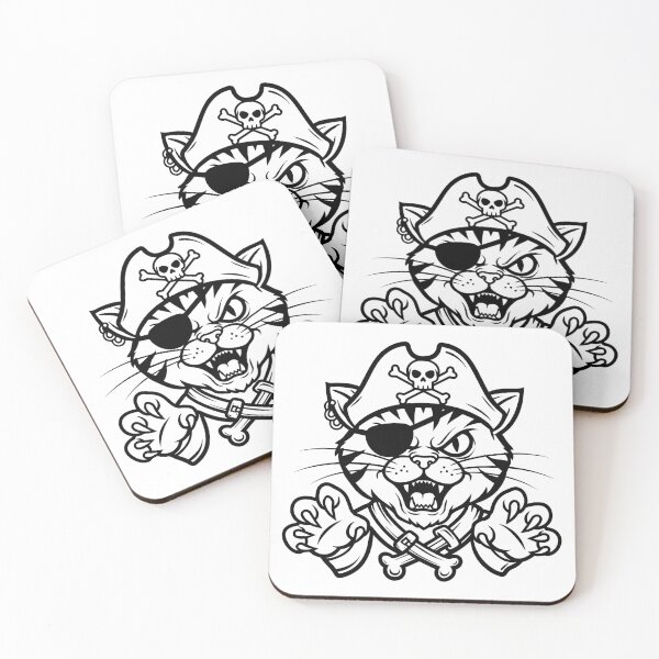 Item preview, Cat Pirate Face designed and sold by cc_art.