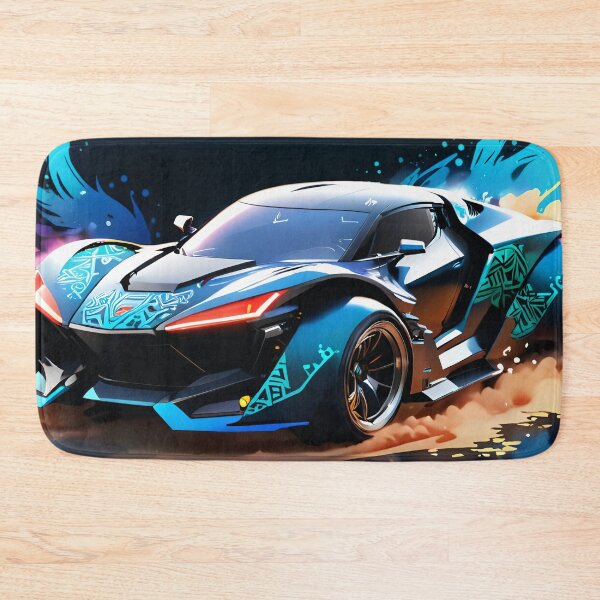 Item preview, Sports Car, Splash Of Colors, Blue designed and sold by DigitalHeadache.