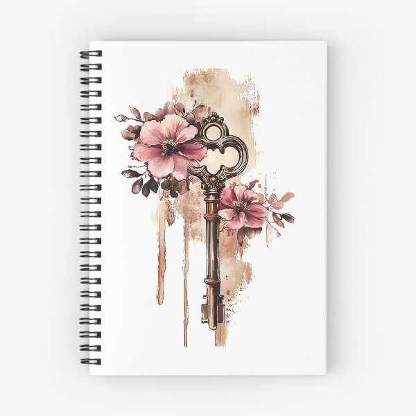 Item preview, Vintage key with flowers  designed and sold by I-R-A.