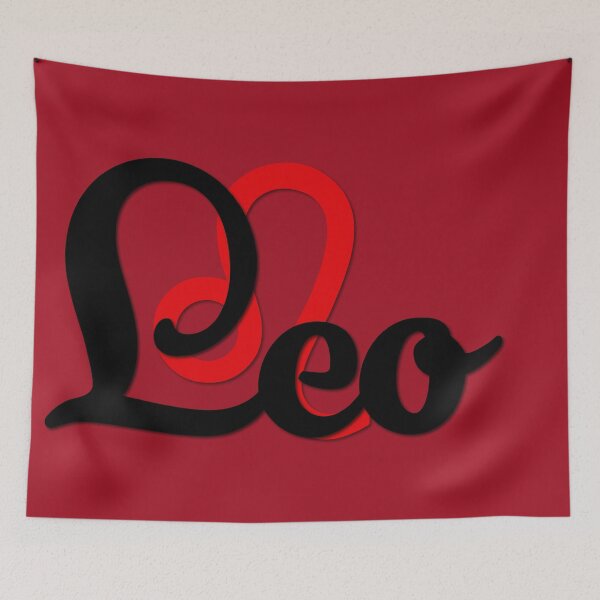 Item preview, Leo Fire - Black Font red designed and sold by LizzyPrittyArts.