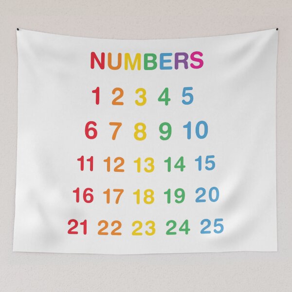 Item preview, Counting Numbers 1-25 designed and sold by BuxomBabe21.