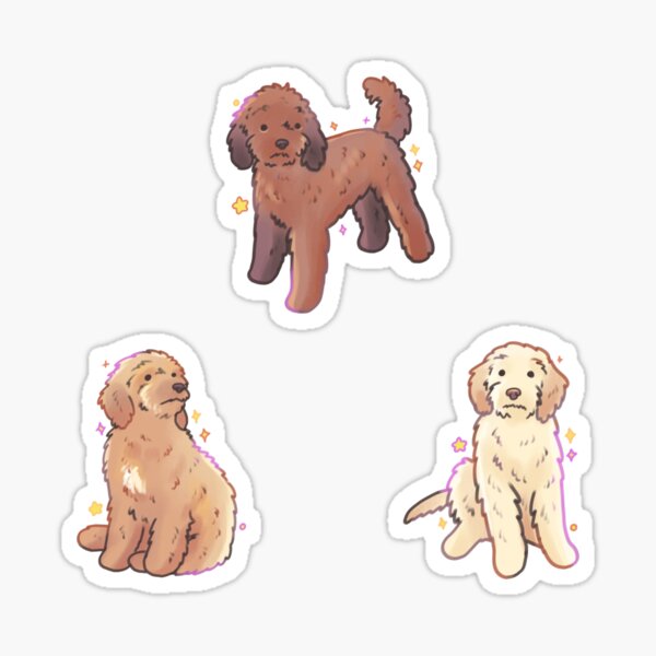 Item preview, Goldendoodle pack  designed and sold by Mayarartsy.