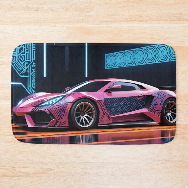Item preview, Sports Car, Islamic Patterns, Pink designed and sold by DigitalHeadache.