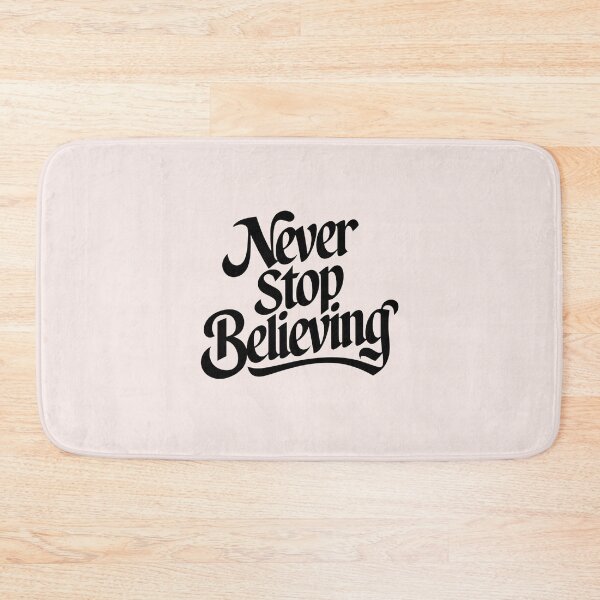 Item preview, Never Stop Believing Calligraphy Bible Verses Christian Faith Art designed and sold by  KnitLuv.
