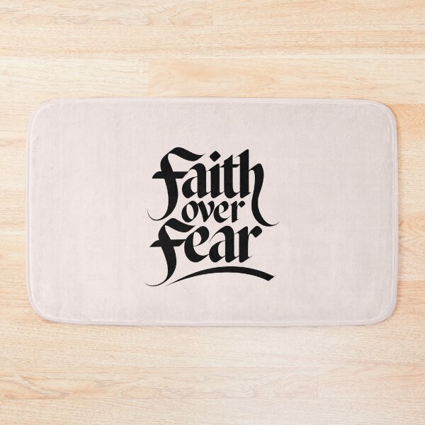 Item preview, Faith Over Fear Calligraphy Bible Verses Christian Faith Art designed and sold by  KnitLuv.