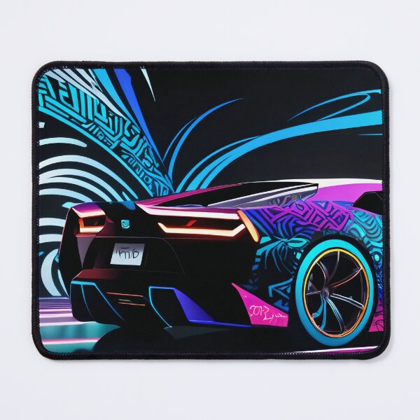 Item preview, Sports Car, Islamic Patterns, Neon Colors designed and sold by DigitalHeadache.