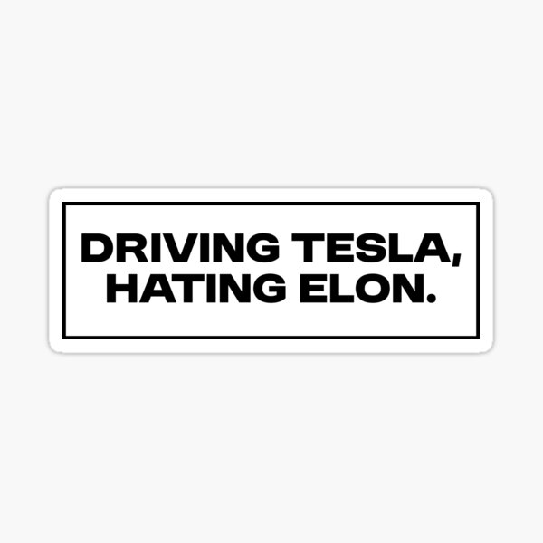 Item preview, Anti Elon Musk Tesla Stoßstange designed and sold by brkvdesign.