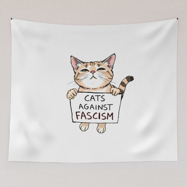 Item preview, Cats Against Fascism – Feline Revolution for Freedom designed and sold by WAUZ.
