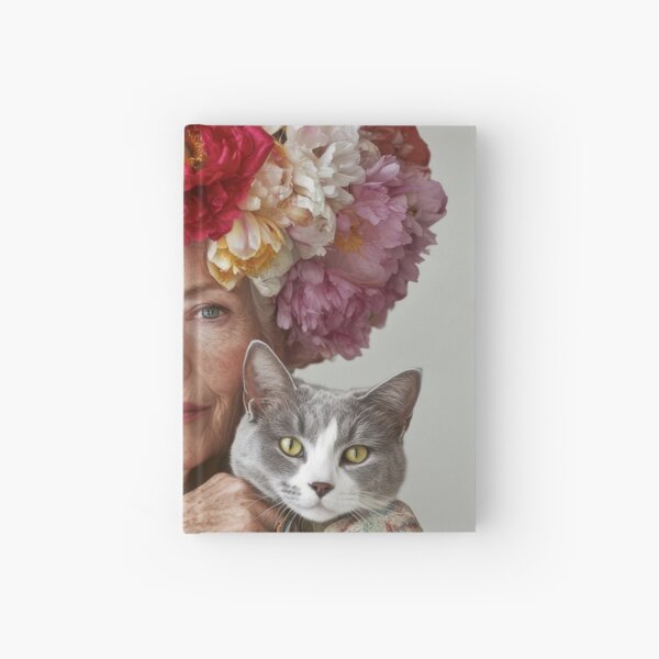 Item preview, Cat Lady with Crown of Flowers designed and sold by 1000 Beautiful Things.