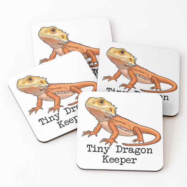 Item preview, Tiny Dragon Keeper Bearded Dragon  designed and sold by ColorFlowArt.