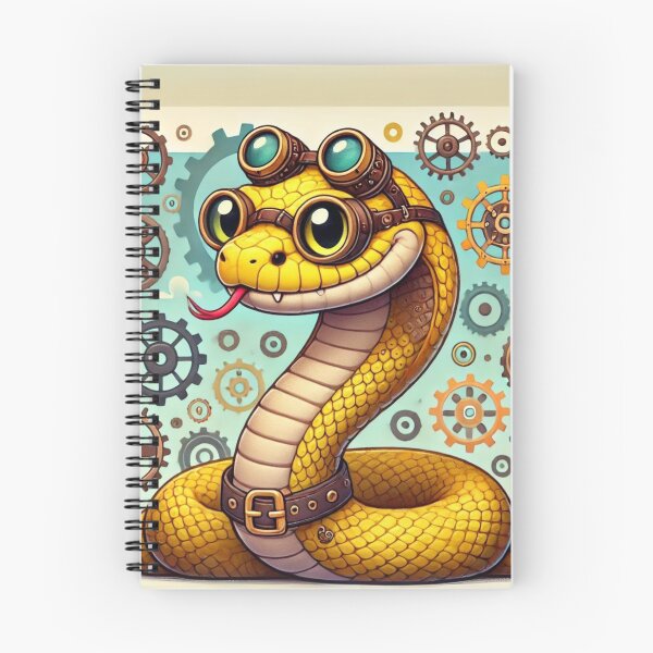 Item preview, Steampunk Yellow Anaconda designed and sold by Sillytoe.