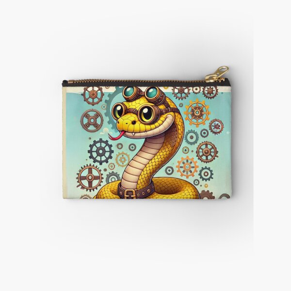 Item preview, Steampunk Yellow Anaconda designed and sold by Sillytoe.
