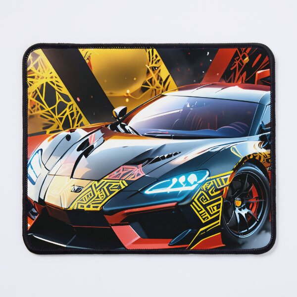Item preview, Sports Car, Islamic Patterns, Black & Yellow designed and sold by DigitalHeadache.