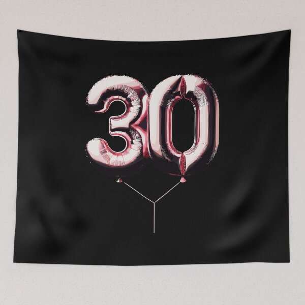 Item preview, 30 Years Pink Balloon Foil Balloon Gift designed and sold by Pineapple-Tree.
