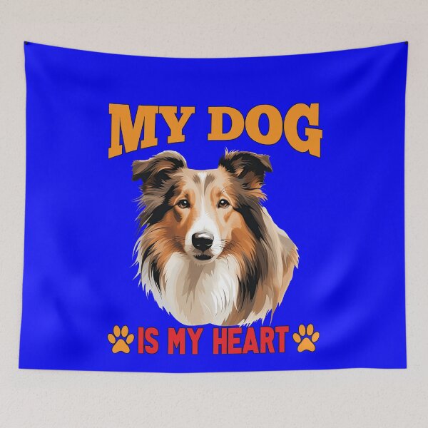 Item preview, Collie Pet Dog Owner Art Design My Dog Is My Heart Dog Owner designed and sold by fantasticdesign.