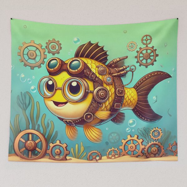 Item preview, Steampunk Yellow Bass designed and sold by Sillytoe.