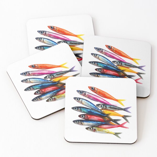 Artikelvorschau, Bunte Sardinen entworfen und verkauft von ColorFlowArt.