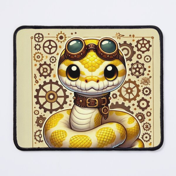 Item preview, Steampunk Yellow Belly Ball Python designed and sold by Sillytoe.