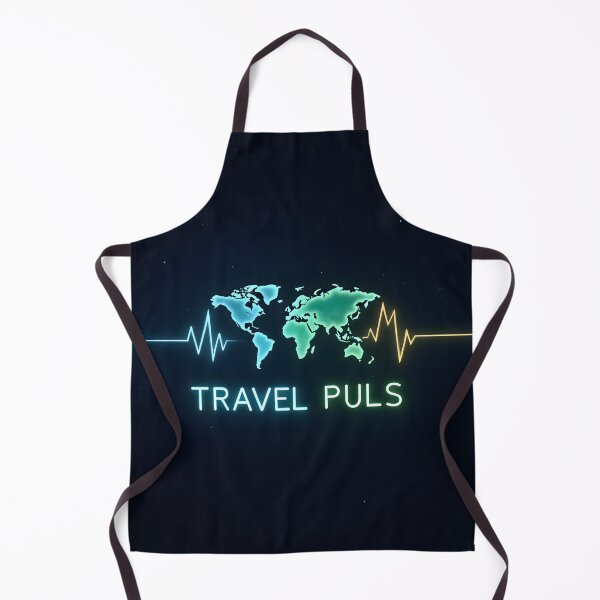 Item preview, Travel Puls – Neon World Map with Heartbeat designed and sold by QuickPick Store.
