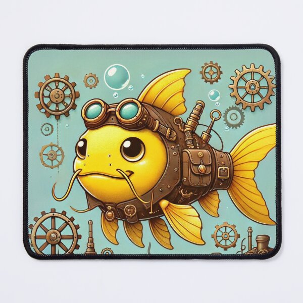 Item preview, Steampunk Yellow Bullhead Catfish designed and sold by Sillytoe.