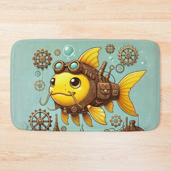 Item preview, Steampunk Yellow Bullhead Catfish designed and sold by Sillytoe.