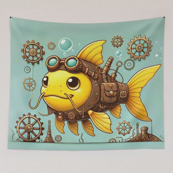 Item preview, Steampunk Yellow Bullhead Catfish designed and sold by Sillytoe.