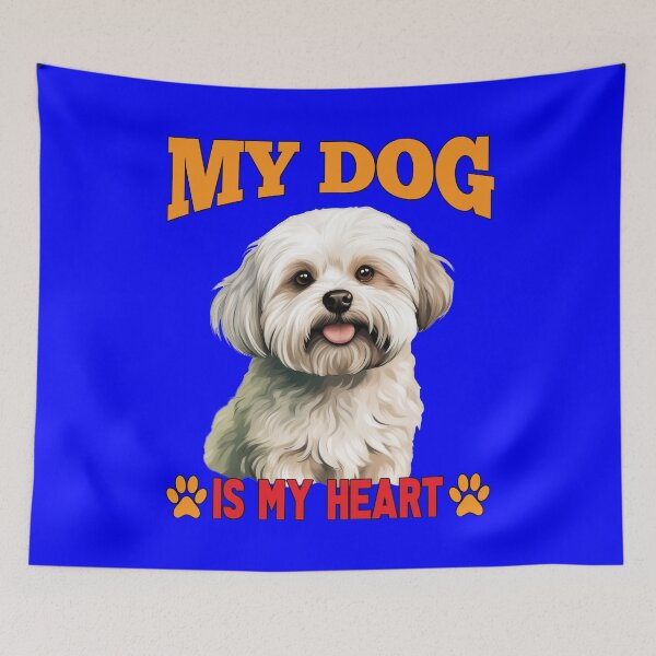 Item preview, Maltese Dog Pet Dog Owner Art Design My Dog Is My Heart Dog designed and sold by fantasticdesign.