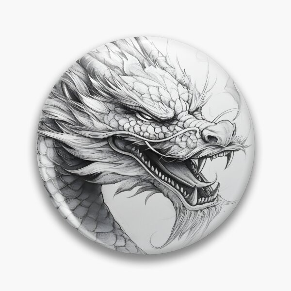 Item preview, Realistic Chinese Dragon pencil drawing designed and sold by Pencil-Art.