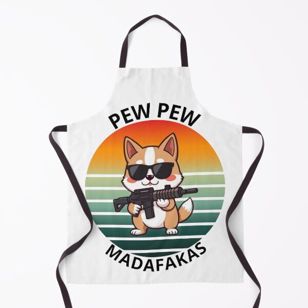 Item preview, Akita dog with a gun designed and sold by ImagineItNow.