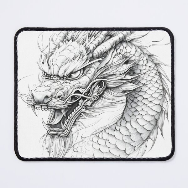 Item preview, Realistic Chinese Dragon pencil drawing designed and sold by Pencil-Art.