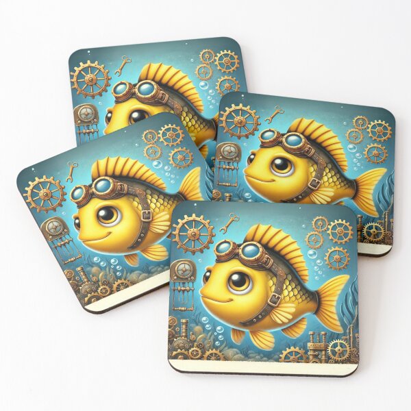 Item preview, Steampunk Yellow Perch designed and sold by Sillytoe.