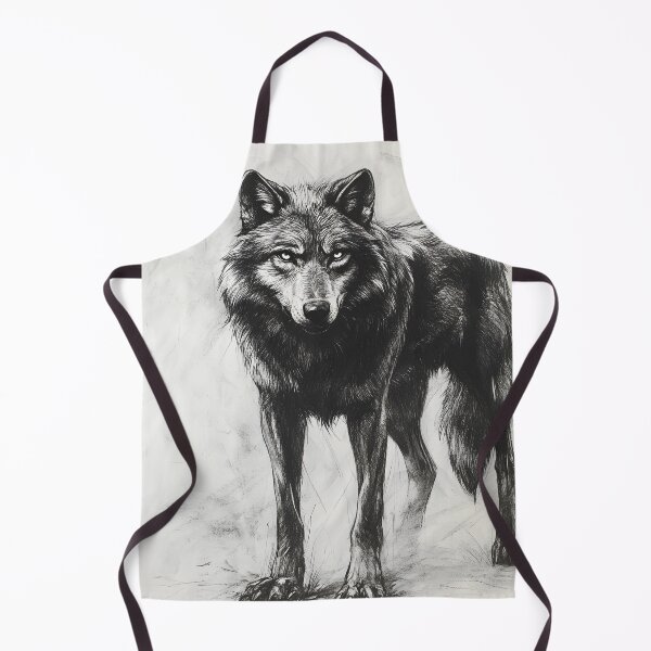 Item preview, Realistic Wolf pencil drawing  designed and sold by Pencil-Art.