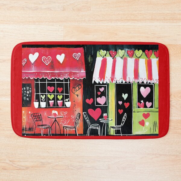 Item preview, Fall in Love with Cozy Valentine Day Cafes - Heart-Shaped Decorations and Warm, Inviting Atmosphere designed and sold by OlfactoART Studio.