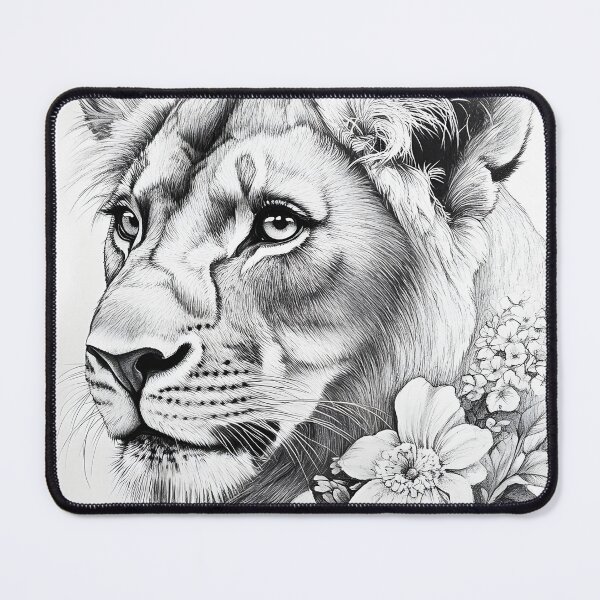 Item preview, Realistic lioness pencil drawing designed and sold by Pencil-Art.