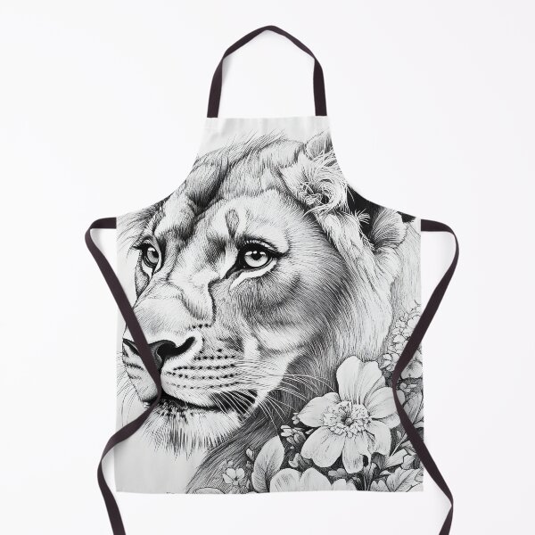 Item preview, Realistic lioness pencil drawing designed and sold by Pencil-Art.