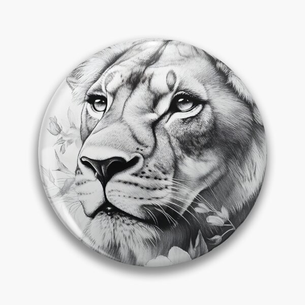 Item preview, Realistic lioness pencil drawing designed and sold by Pencil-Art.